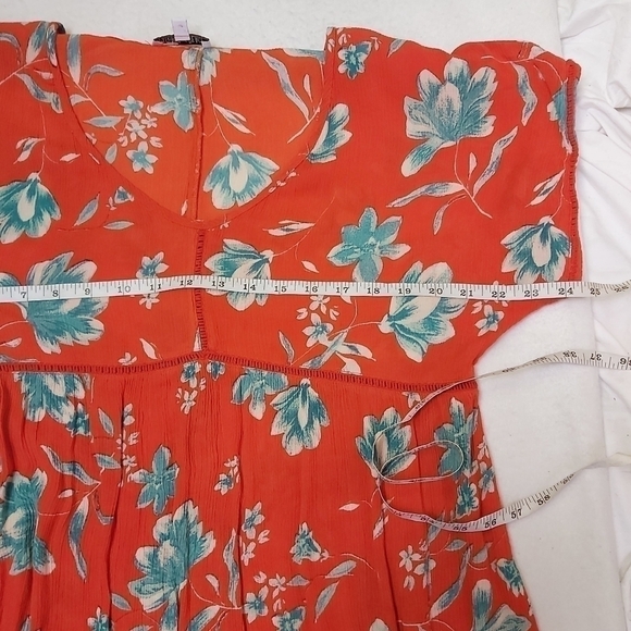 Patrons Of Peace Boho Floral Butterfly Sleeves Dress - Picture 8 of 8